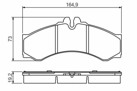 Колодки тормозные (передние/задние) MB Sprinter 408-416/VW LT 46 96-