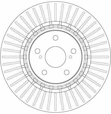 Тормозной диск пер. RX 3/Rav 4 12-