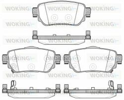 Тормозные колодки зад. Nissan X-Trail/Qashqai II 13- (TRW)