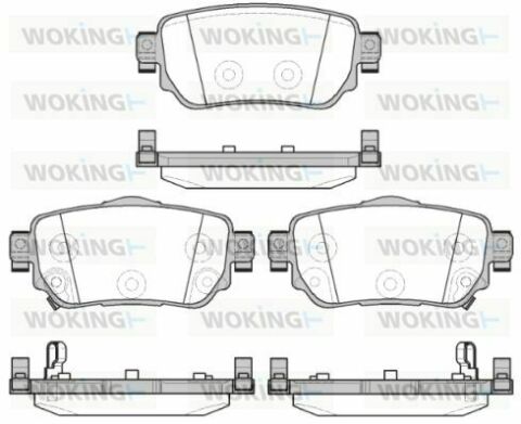 Тормозные колодки зад. Nissan X-Trail/Qashqai II 13- (TRW)