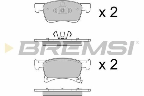 Тормозные колодки перед. Opel Corsa E 14-(ATE)