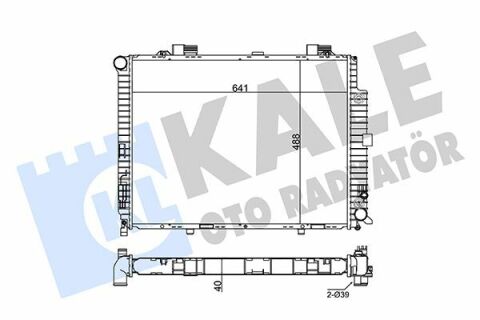 KALE DB Радіатор охолодження W210 3.0D/TD 95-