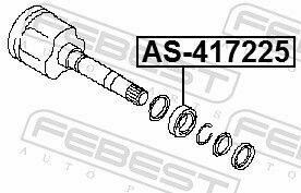 Подвесной подшипник полуоси Nissan Qasqai 07-13 (41x72x25)