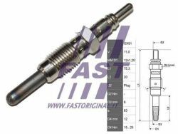 Свічка розжарювання FIAT Doblo 00-13, Punto 03-10, Palio 96-20 Свічка розжарювання FIAT Doblo 00-13, Punto 03-10, Palio 96-20