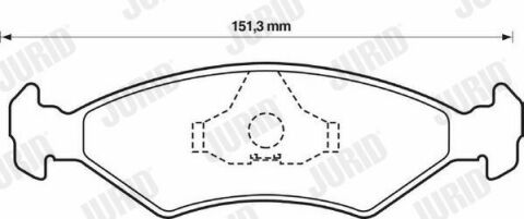 JURID FORD Тормозные колодки дисковые Fiesta 95-00