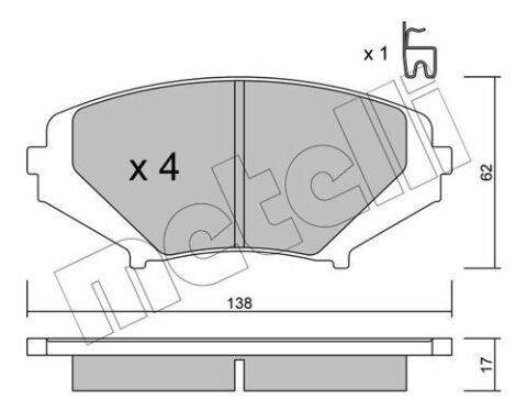 Колодки гальмівні (передні) Mazda RX-8 1.3 03-12