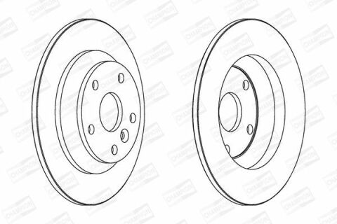 Диск гальмівній задніgalaxy,kuga i,mondeo iv,s-max,landrover 07-