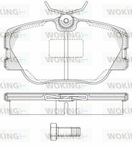 Тормозные колодки пер. W201/124 (Lucas)