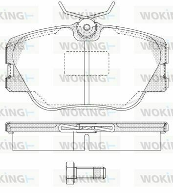 Гальмівні колодки пер. W201/124 (Lucas)