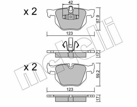 Колодки тормозные (задние) BMW 3 (E90/E91/E92/E93) 04-13/X1 (E84) 09-15 Колодки тормозные (задние) BMW 3 (E90/E91/E92/E93) 04-13/X1 (E84) 09-15