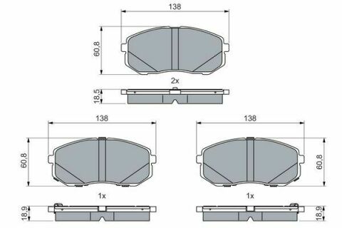 Колодки тормозные (передние) Hyundai Tucson 15-20/Kia Sportage 15-22