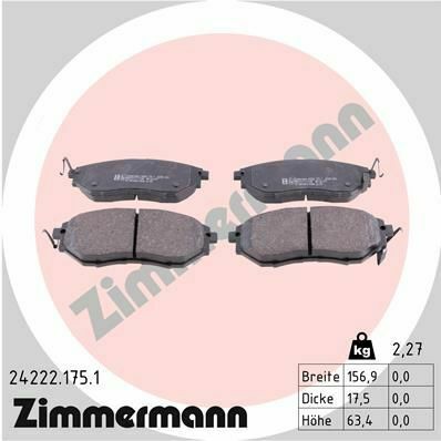 Колодки тормозные (передние) Subaru Forester 13-/Legacy 03-09 (Sumitomo)