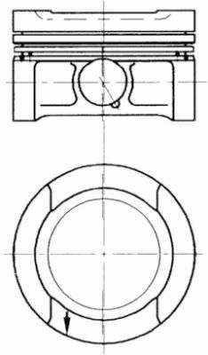 Поршень Audi A3/A4/Skoda Octavia I/VW Golf III/IV 1.6 94-07 (81.01mm/STD)