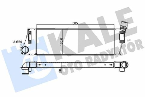 KALE RENAULT Intercooler Grand Scenic II, Megane II 1.5/1.9dCi 03-