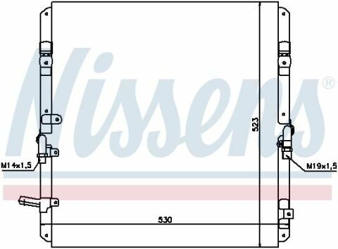 Радіатор кондиціонера 4.7MPI 32V, 4.2TD 12V TOYOTA Land Cruiser 100 98-07