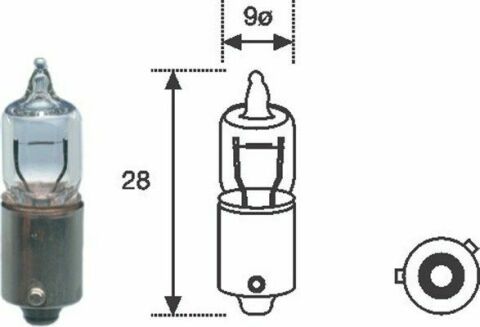 Лампа розжарювання (12v h6w)