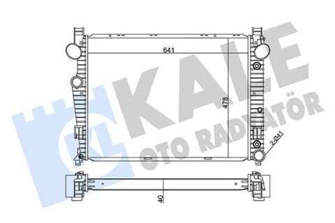 KALE DB Радіатор охолодження S-Class W220 4.3/5.0 98-