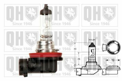 Автолампа H8 12V 35W PGJ19-1