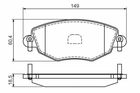 Колодки гальмівні (передні) Ford Mondeo III 00-07/Jaguar X-Type 01-09