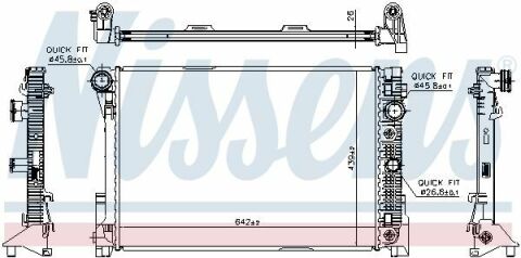 Радиатор MB C W 204(07-)C 200 CDI(+)[OE 204 500 04 03]