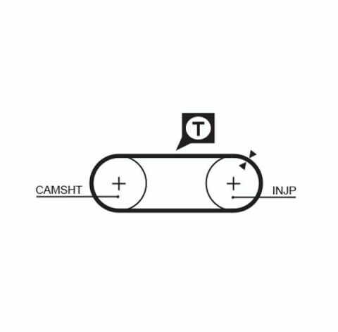 Комплект ГРМ + насос Audi A6/VW T4 2.4D 90-03 (26.5x122z/21x77z)