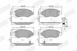Тормозные колодки передние Ford Transit 2000– Тормозные колодки передние Ford Transit 2000–