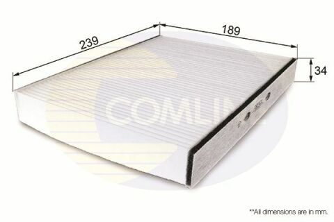 EKF121 Comline - Фільтр салону ( аналогWP9110/LA169 )