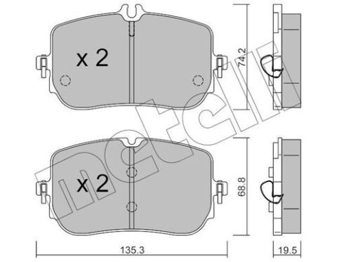 Колодки тормозные (передние) MB CLA (C118/X118) 19-/A-class (W177) 18-/B-class 18-