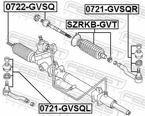 Пильник рульової рейки Grand Vitara/Escudo 6 98-06