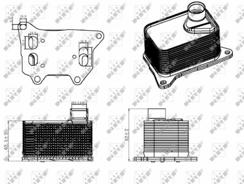 Радіатор масляний VW Golf/Passat/Polo/Touran 2.0 13-