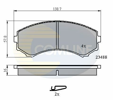 CBP3172 Comline - Гальмівні колодки до дисків