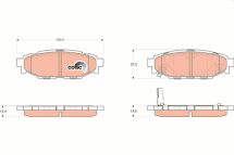 Гальмівні колодки зад. Subaru Forester/Legacy IV 03-