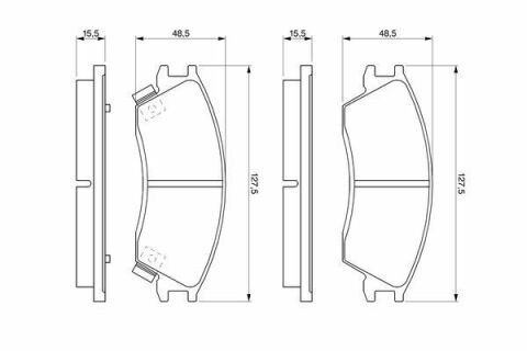 Колодки гальмівні (передні) Hyundai Accent I/II 94-05/Getz 02-10/Elantra 90-00/Pony 85-95