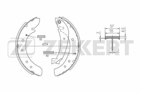 Комплект тормозных колодок