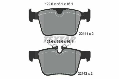 Колодки гальмівні (задні) Land Rover Range Rover /Discovery Sport/Volvo S60/S90/V60/V90 15- (Teves)