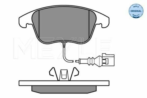 Колодки тормозные (передние) VW Tiguan/Sharan 07-(с датчиком)