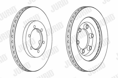 Тормозной диск передний SsangYong Rexton, Korando 278*23,8