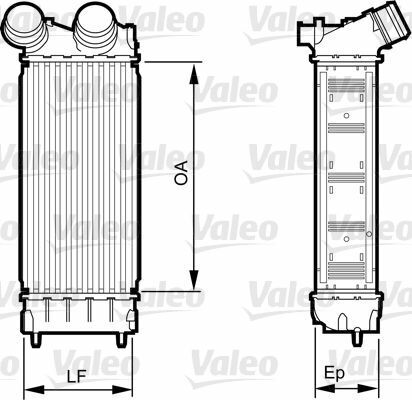 Радиатор интеркулера Citroen Berlingo/Peugeot Partner 1.6HDi/BlueHDi 08-