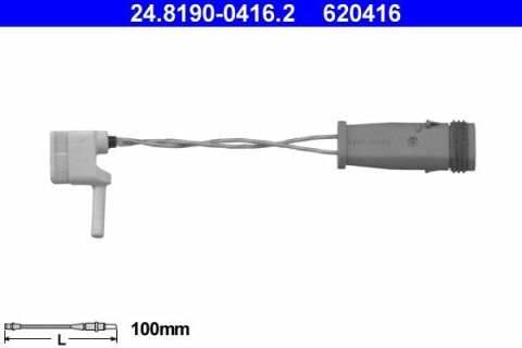 Датчик зношування гальмівних колодок (передніх) MB E-class (W211/S211) 02-09 (L=100mm)