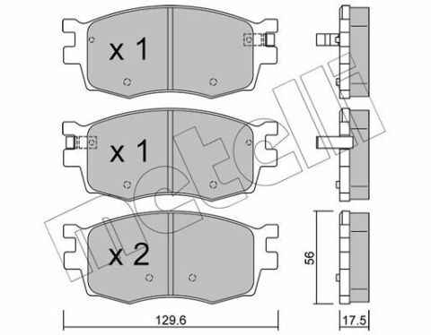 Колодки тормозные (передние) Kia Rio II 05-/Hyundai i20 08-15/Accent 05-10