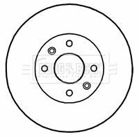 BBD4818 BORG & BECK - Диск гальмівний (2 шт)