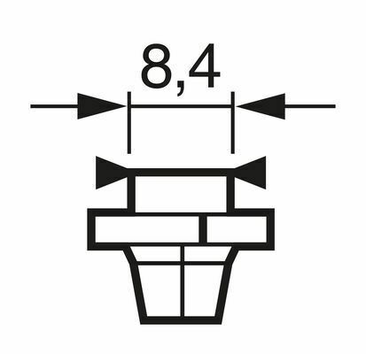 Автолампа PBX4 12V 1.5W BX8.4d Pure Light