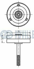 Натяжной ролик polo, skoda fabia 1.2 01-, seat