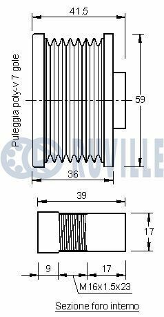 Шкив генератора 6 02-