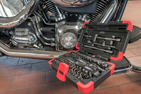 набор инструментов комбинированный 1/4" (головки, головки со вставкой) 46 ед. (хромированные)