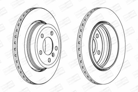 CHAMPION BMW Диск тормозной задн. X3 E83 04-