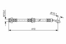 Шланг гальмівний передній Baleno 95- SUZUKI Шланг гальмівний передній Baleno 95- SUZUKI