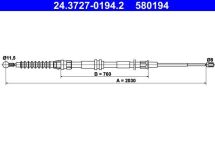 Трос ручника (задний) VW Caddy 98- (длинная база) (L=2030mm) Трос ручника (задний) VW Caddy 98- (длинная база) (L=2030mm)