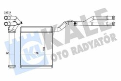 Радиатор отопления FORD Galaxy, Mondeo IV, S-Max 06-, S-Max 06-