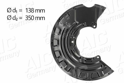 Захист диска гальмівного (переднього) (L) VW Golf/Passat 2.0TDI/FSI/GTI 04-10